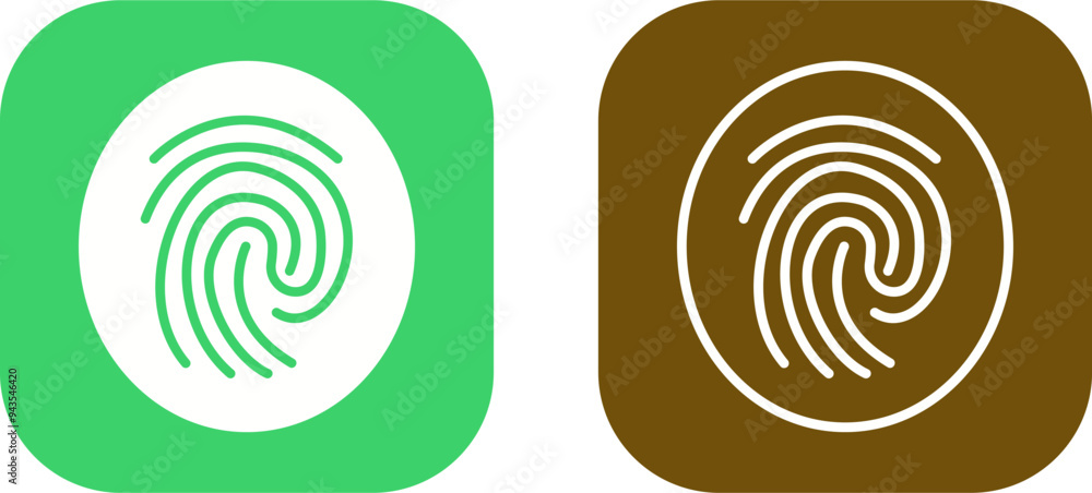 Fingerprint Vector Icon Fingerprint Vector Icon