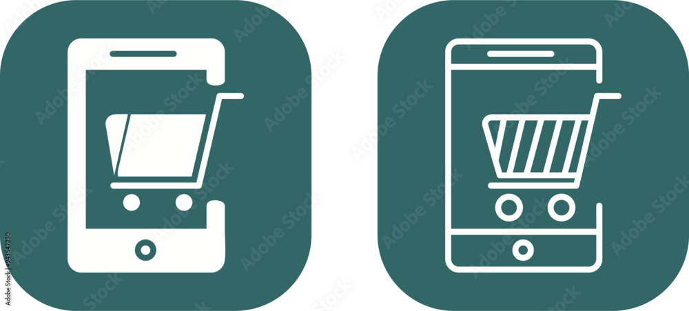 Mobile Shopping Vector Icon Mobile Shopping Vector Icon