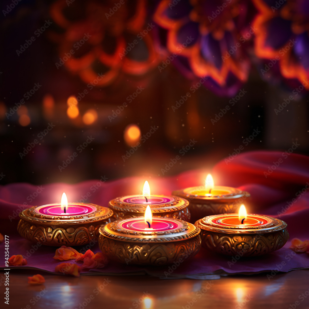 Indian Festival, Diwali, Deepavali, oil lamp candle poster card banner photo background Indian Festival, Diwali, Deepavali, oil lamp candle poster card banner photo background
