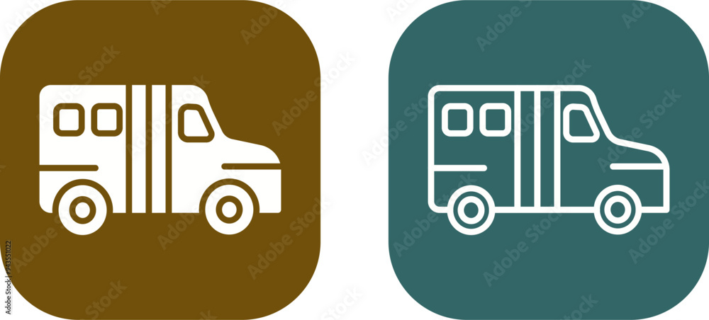 School Bus Vector Icon