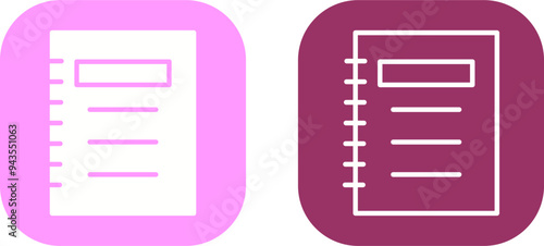 Notepad Vector Icon