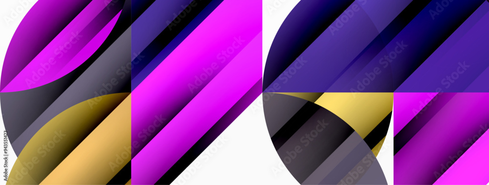 Circles and round shapes geometric minimal background Circles and round shapes geometric minimal background
