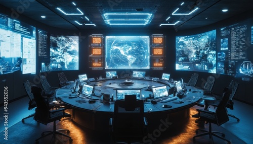 Holographic war room  innovative space for strategic military planning and execution