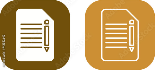 Edit Document Vector Icon