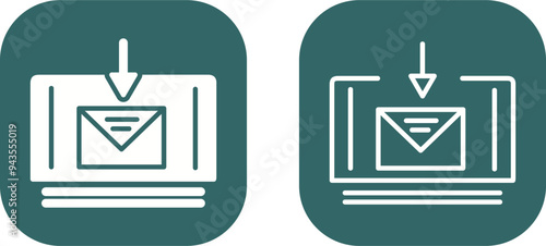 Mail Download Vector Icon