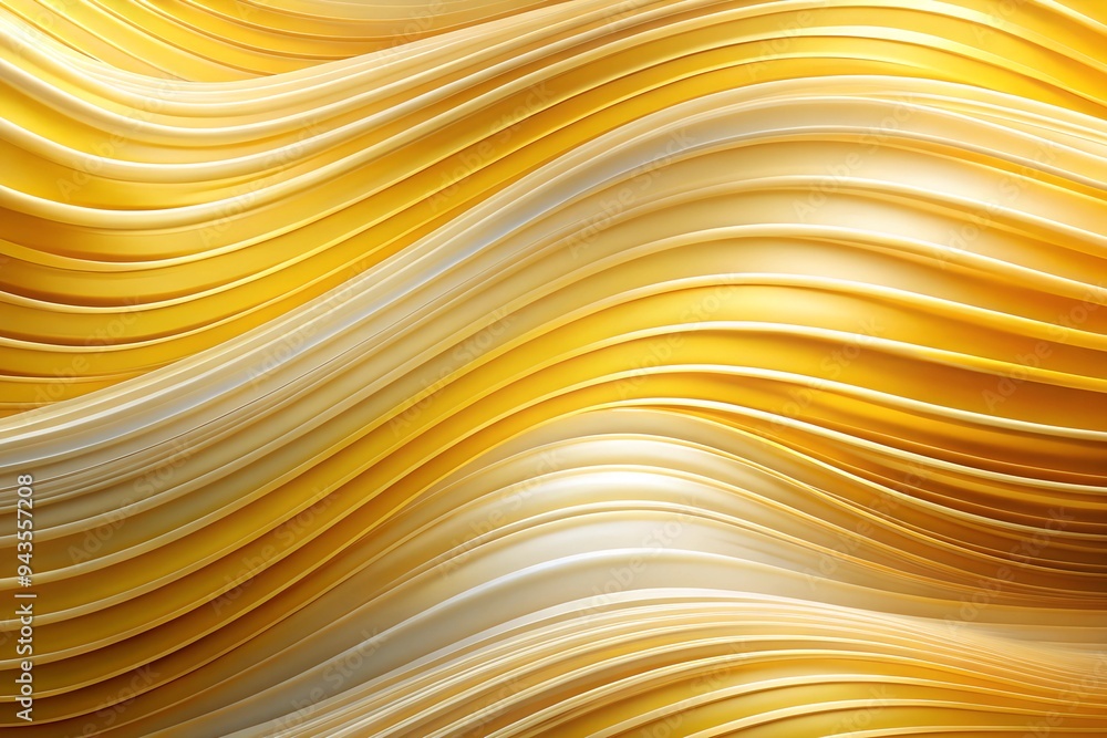 Abstract yellow and white gradient wave pattern with smooth flowing lines Abstract yellow and white gradient wave pattern with smooth flowing lines