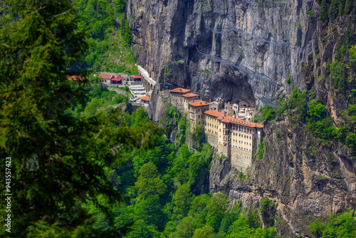 Sumela Monastery (Turkish: Sümela Manastırı) is a Greek Orthodox monastery, in the Maçka district of Trabzon Province in modern Turkey. photo