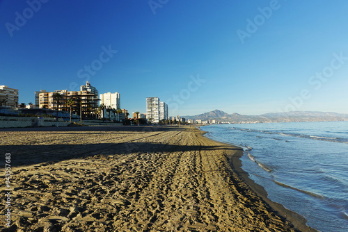 The panorama of San Juan beach in Alicante, Spain	 photo