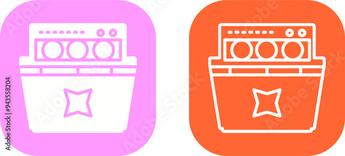 Dishwasher Vector Icon
