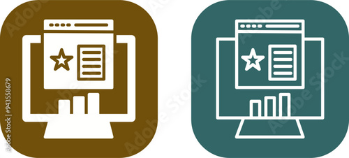 Rank website Vector Icon