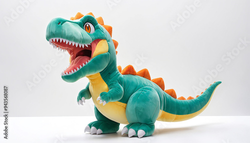 Fototapeta Naklejka Na Ścianę i Meble -  Cartoon dinosaur toy