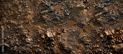 Wallpaper Mural Aerial view of rich soil texture serves as a nature inspired background ideal for a copy space image Torontodigital.ca