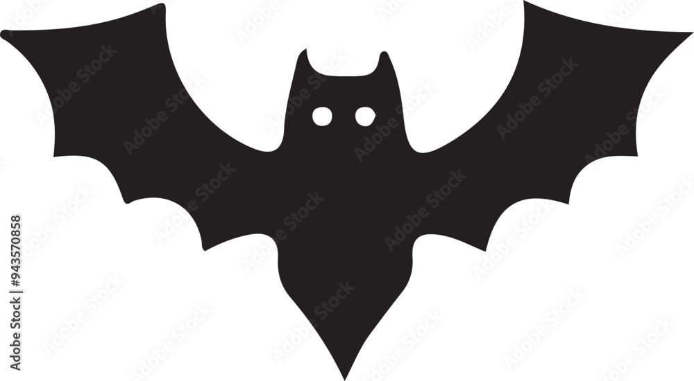 Bat Silhouette Icon. Bat Silhouette Icon.