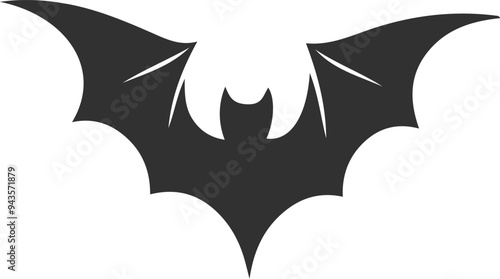 Bat Silhouette Icon.