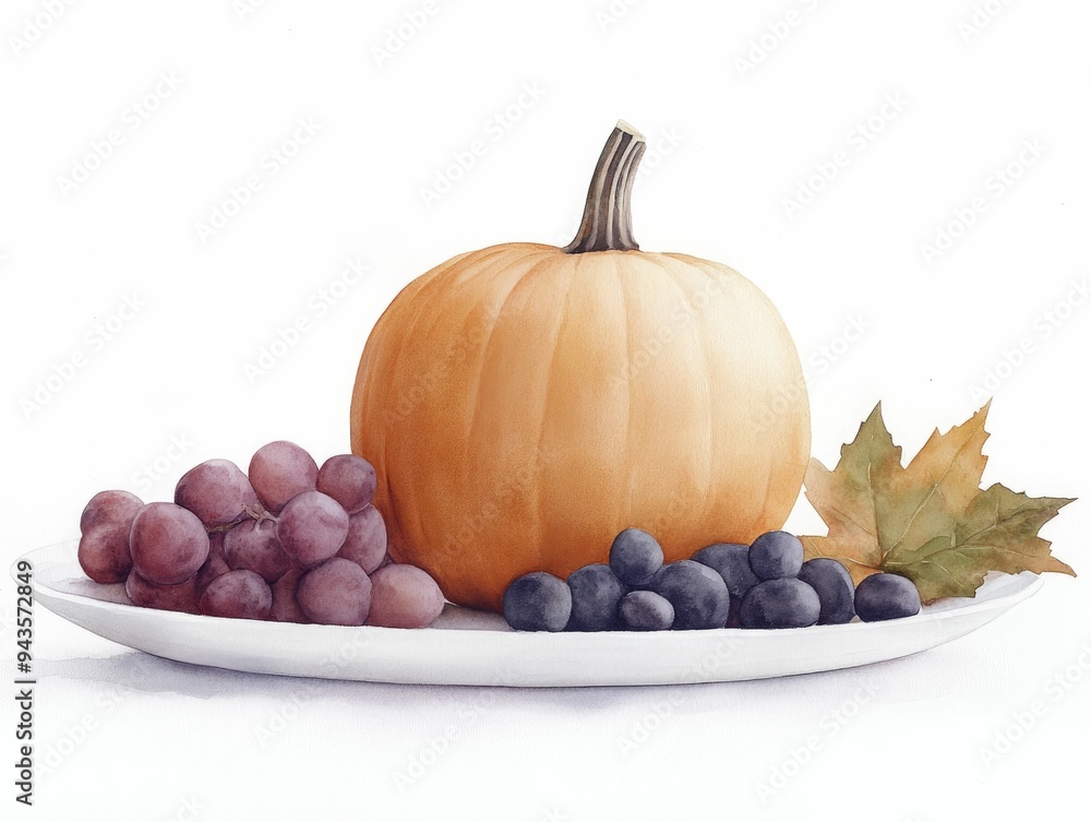 A Joyful Watercolor Thanksgiving Gathering Filled with Joy, Togetherness, and Delicious Dishes. A Joyful Watercolor Thanksgiving Gathering Filled with Joy, Togetherness, and Delicious Dishes.