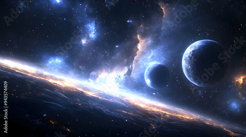 A distant planet's surface ...