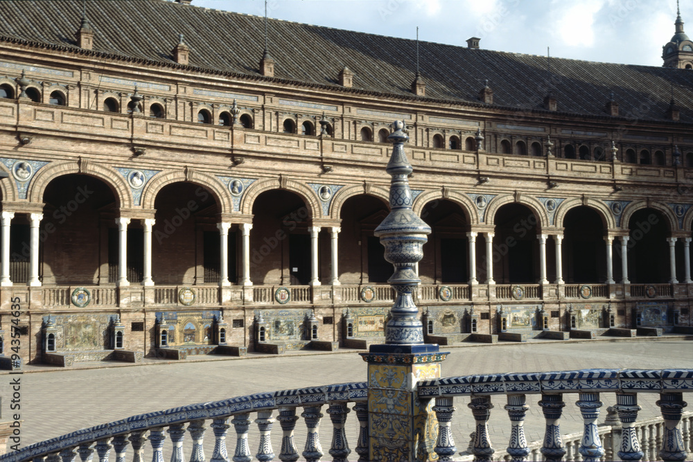 Fototapeta premium Plaza de Espana, historic square of Sevilla, Andalucia, Spain