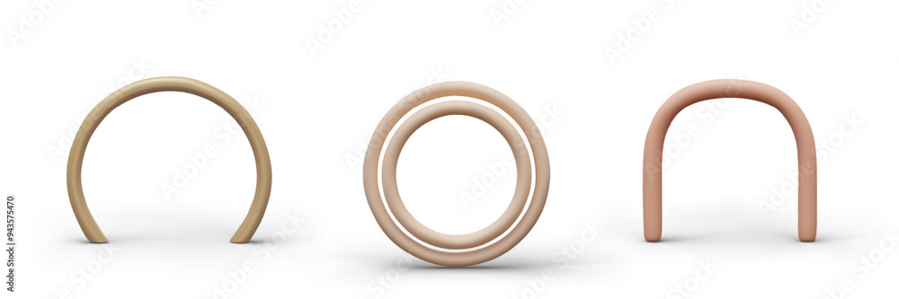 Set of elements for online demonstration, display, product design Set of elements for online demonstration, display, product design