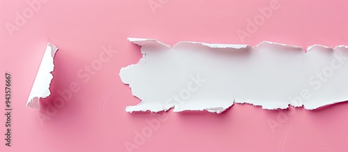 A torn piece of paper with a work life balance message on a pink background serving as a symbolic image promoting work life balance with available copy space