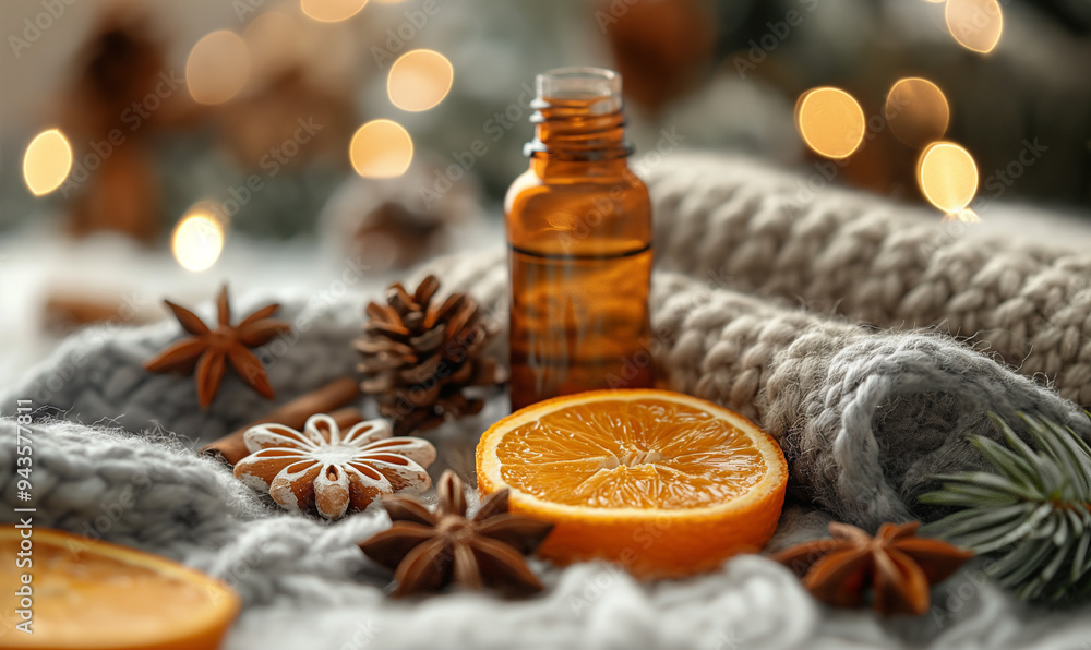 Cinnamon aromatic essential oil and cinnamon sticks on a wooden background. Aromatherapy. Organic cosmetic oil. Spa concept. Place for text. Copy space. Cinnamon aromatic essential oil and cinnamon sticks on a wooden background. Aromatherapy. Organic cosmetic oil. Spa concept. Place for text. Copy space.