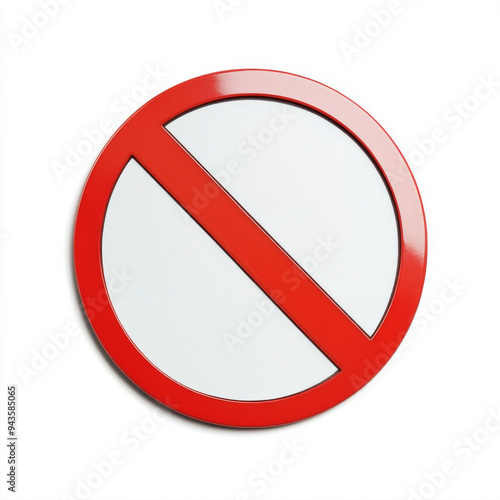 Free Download 3d render of a sign not allowed - GFXLoad