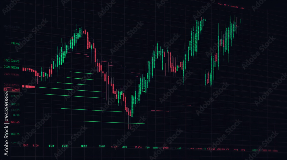 Naklejka premium Stock Market Trend Analysis