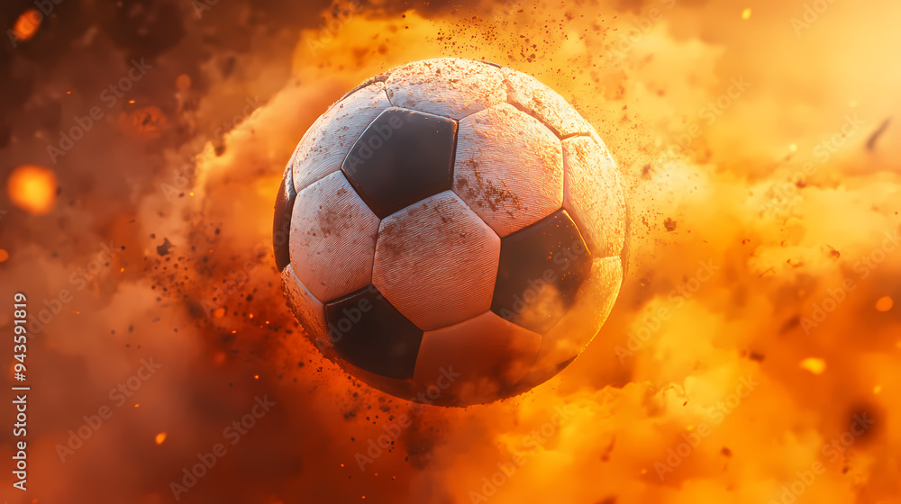 Fototapeta premium Abstract football illustration