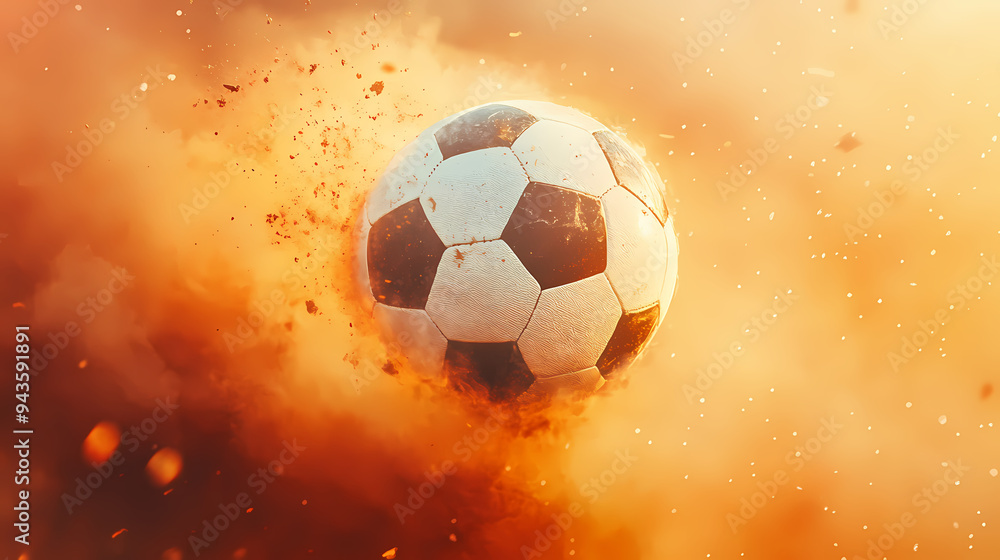 Naklejka premium Abstract football illustration