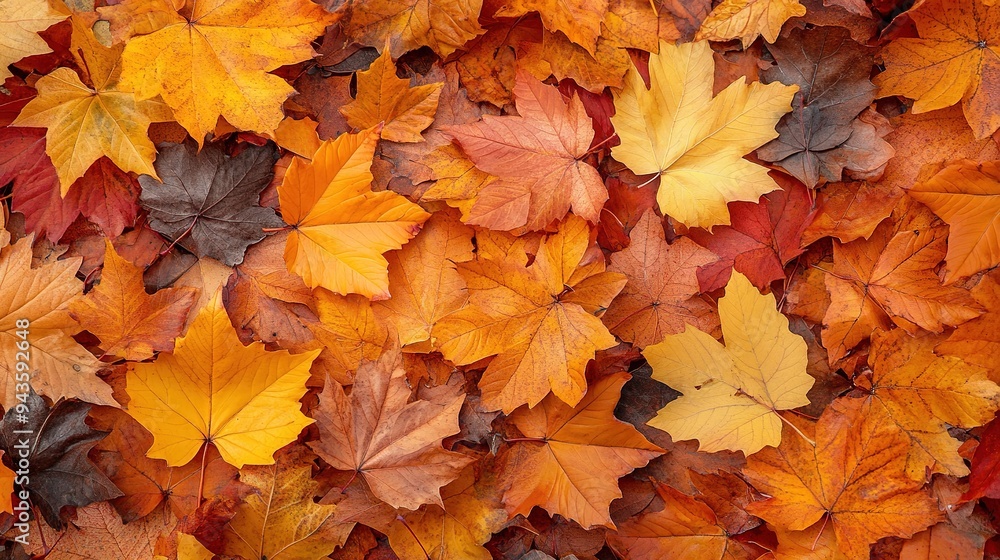 Red and Orange Autumn Leaves Background Red and Orange Autumn Leaves Background