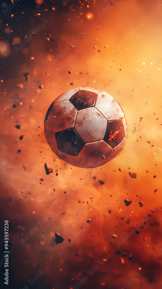 Naklejka premium Abstract football illustration