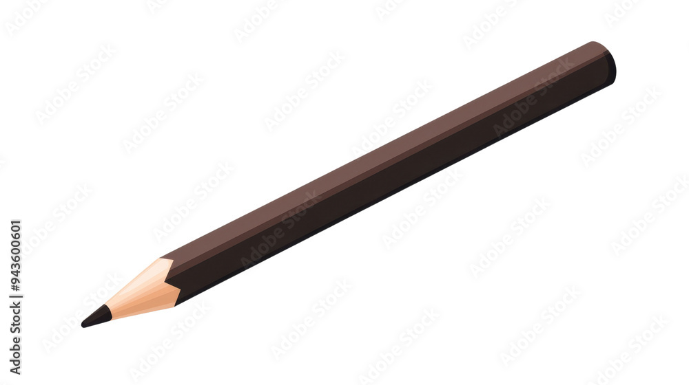 A simple black pencil lying on a flat surface, ideal for illustrating creativity and drawing concepts. Isolated on transparent background. A simple black pencil lying on a flat surface, ideal for illustrating creativity and drawing concepts. Isolated on transparent background.