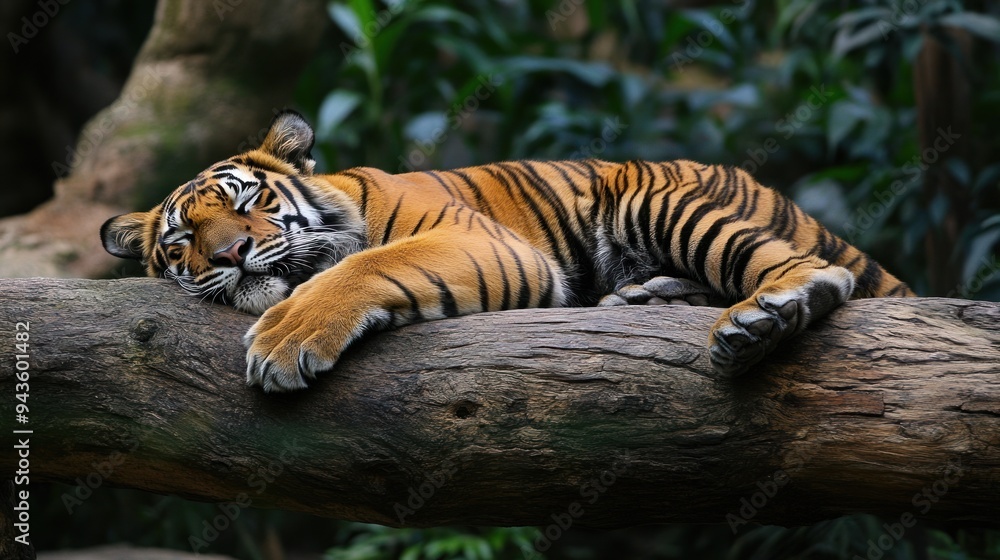 Obraz premium Sleeping Tiger in the Jungle