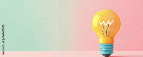 Rising electricity costs flat design front view energy consumption theme cartoon drawing colored pastel photo