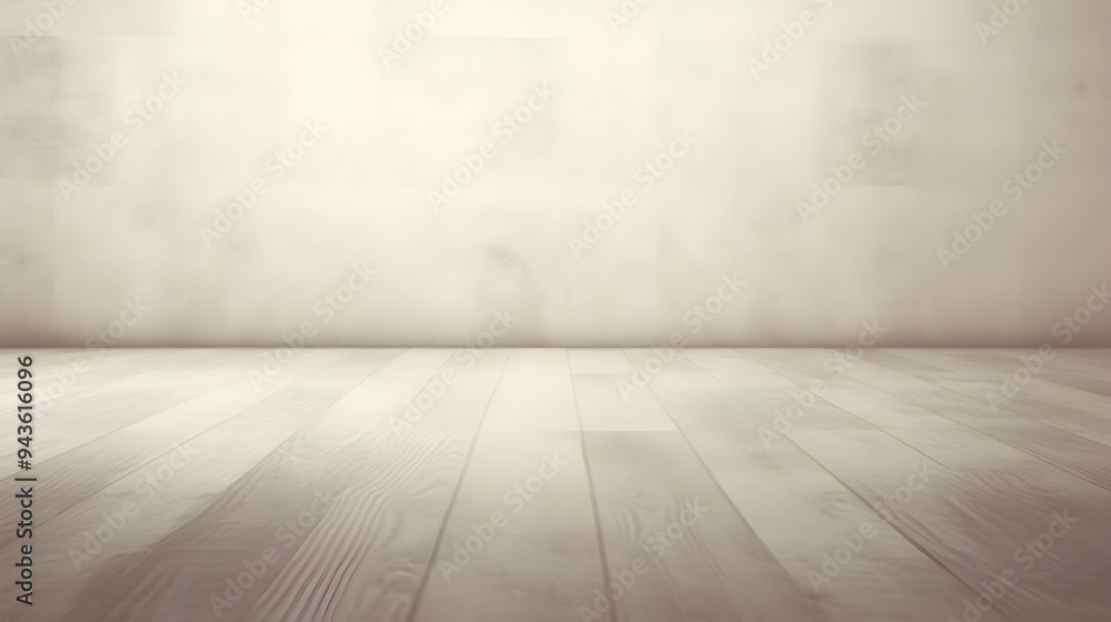 Empty Room with Wooden Floor and Beige Wall - Minimalist Background for Design Empty Room with Wooden Floor and Beige Wall - Minimalist Background for Design