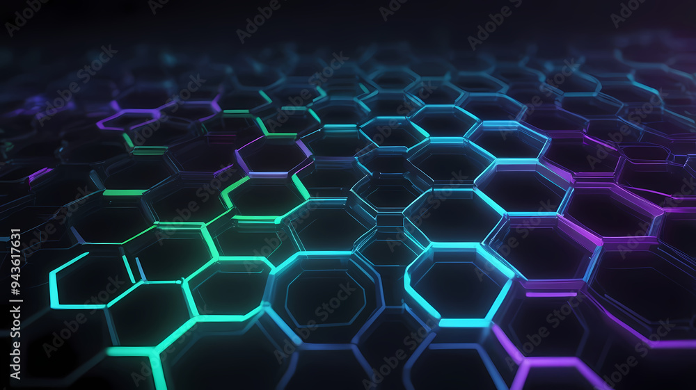 Abstract background with hexagons Abstract background with hexagons