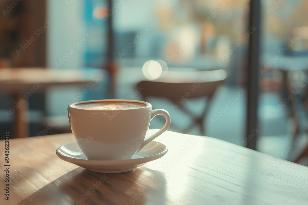 A close-up of a steaming coffee cup on a wooden table in a cozy cafe, with a warm, blurred background. A close-up of a steaming coffee cup on a wooden table in a cozy cafe, with a warm, blurred background.