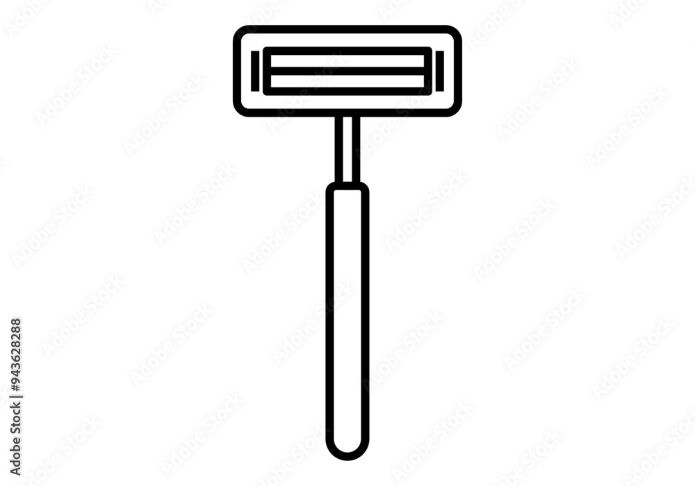 Icono negro de maquinilla de afeitar para hombre Icono negro de maquinilla de afeitar para hombre
