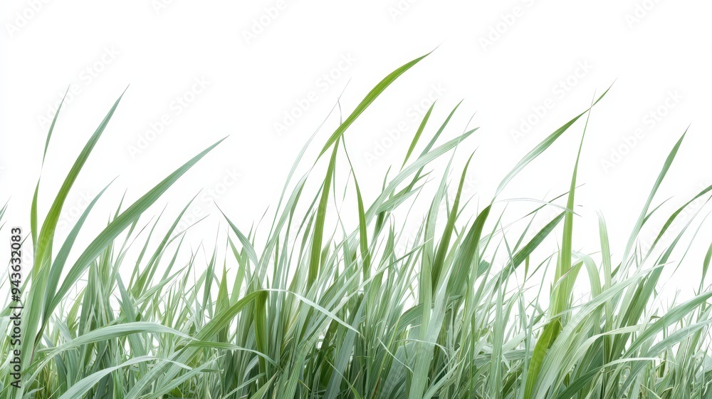 Obraz premium A field of tall grass with a white background