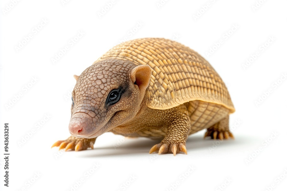 A Close-up of a Young Armadillo A Close-up of a Young Armadillo