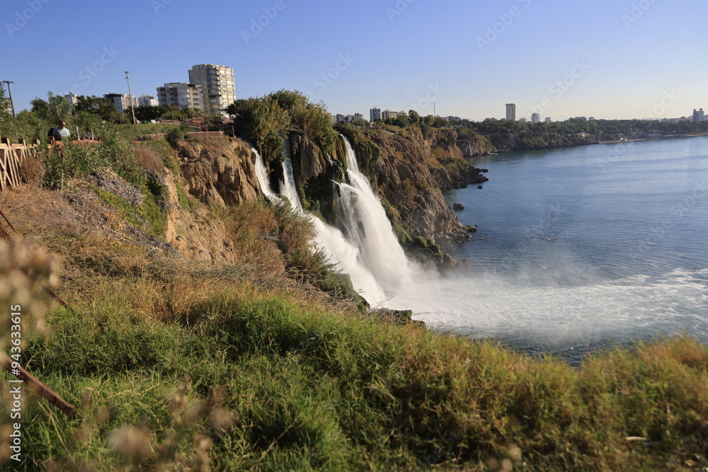 The Lower Duden Waterfalls in the City Antalya, Turkey The Lower Duden Waterfalls in the City Antalya, Turkey
