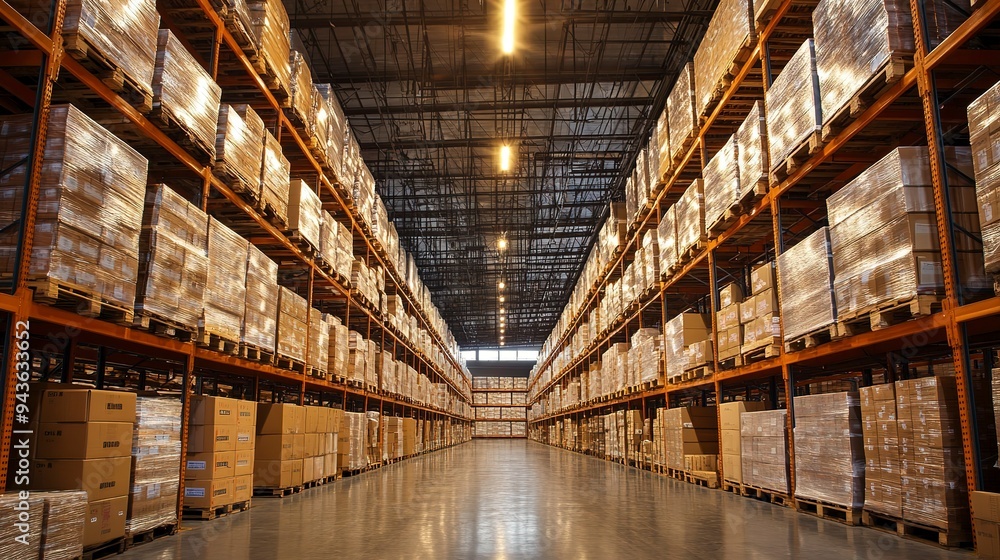 LED lighting in warehouse part of storage and shipping system LED lighting in warehouse part of storage and shipping system