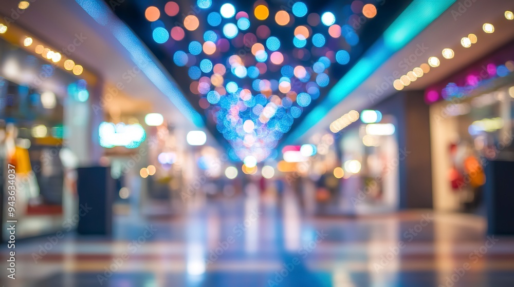 Blurred image of shopping mall and bokeh background, business concept. Blurred image of shopping mall and bokeh background, business concept.