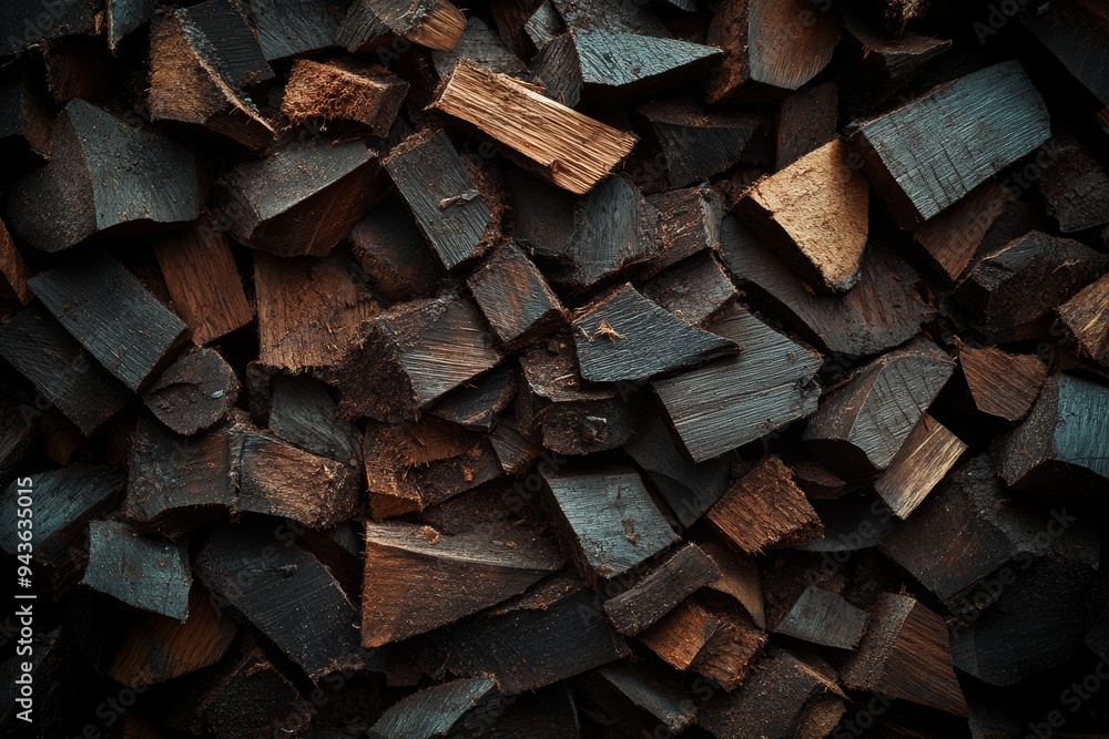 Wood stack background. Image of sustainability and the use of natural resources Wood stack background. Image of sustainability and the use of natural resources