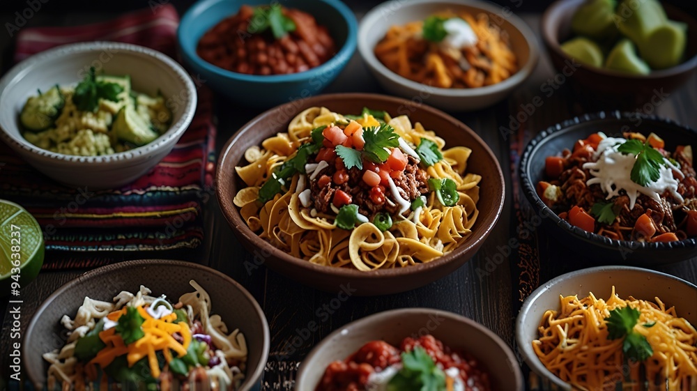 Mexican food on the table Mexican food on the table