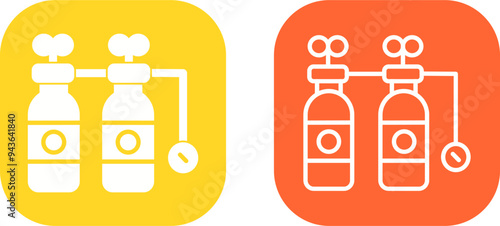 Oxygen Tank Vector Icon photo