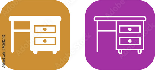 Table with Drawers I Vector Icon