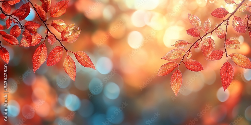 autumn tree in idyllic beautiful blurred autumn landscape panorama with fall leaves in sunshine, advertising space on leaf ground, a day outdoors in golden october, cheerful fall leaf season concept autumn tree in idyllic beautiful blurred autumn landscape panorama with fall leaves in sunshine, advertising space on leaf ground, a day outdoors in golden october, cheerful fall leaf season concept