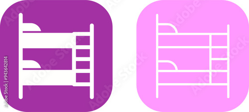 Bunk bed Vector Icon