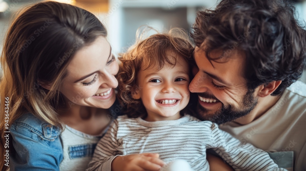Family reviewing dental insurance options with a focus on a child's dental care. Family reviewing dental insurance options with a focus on a child's dental care.