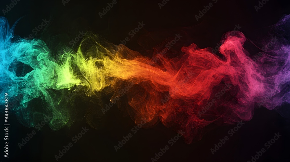 Colorful Smoke on Black Background, Abstract Image, Texture, Pattern Background, Wallpaper, Cover and Screen of Smartphone, Cell Phone, Computer, Laptop, 9:16 and 16:9 Format Colorful Smoke on Black Background, Abstract Image, Texture, Pattern Background, Wallpaper, Cover and Screen of Smartphone, Cell Phone, Computer, Laptop, 9:16 and 16:9 Format
